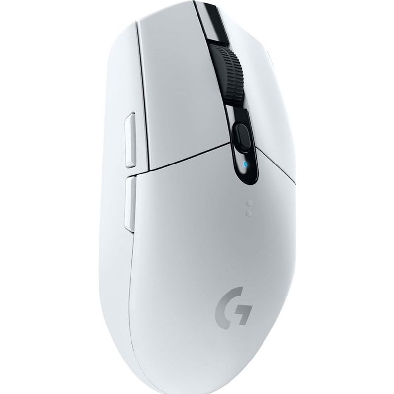 mouse gamer sem fio logitech g305 lightspeed sensor hero 12k 12000 dpi 6 botões programáveis branco a-bi