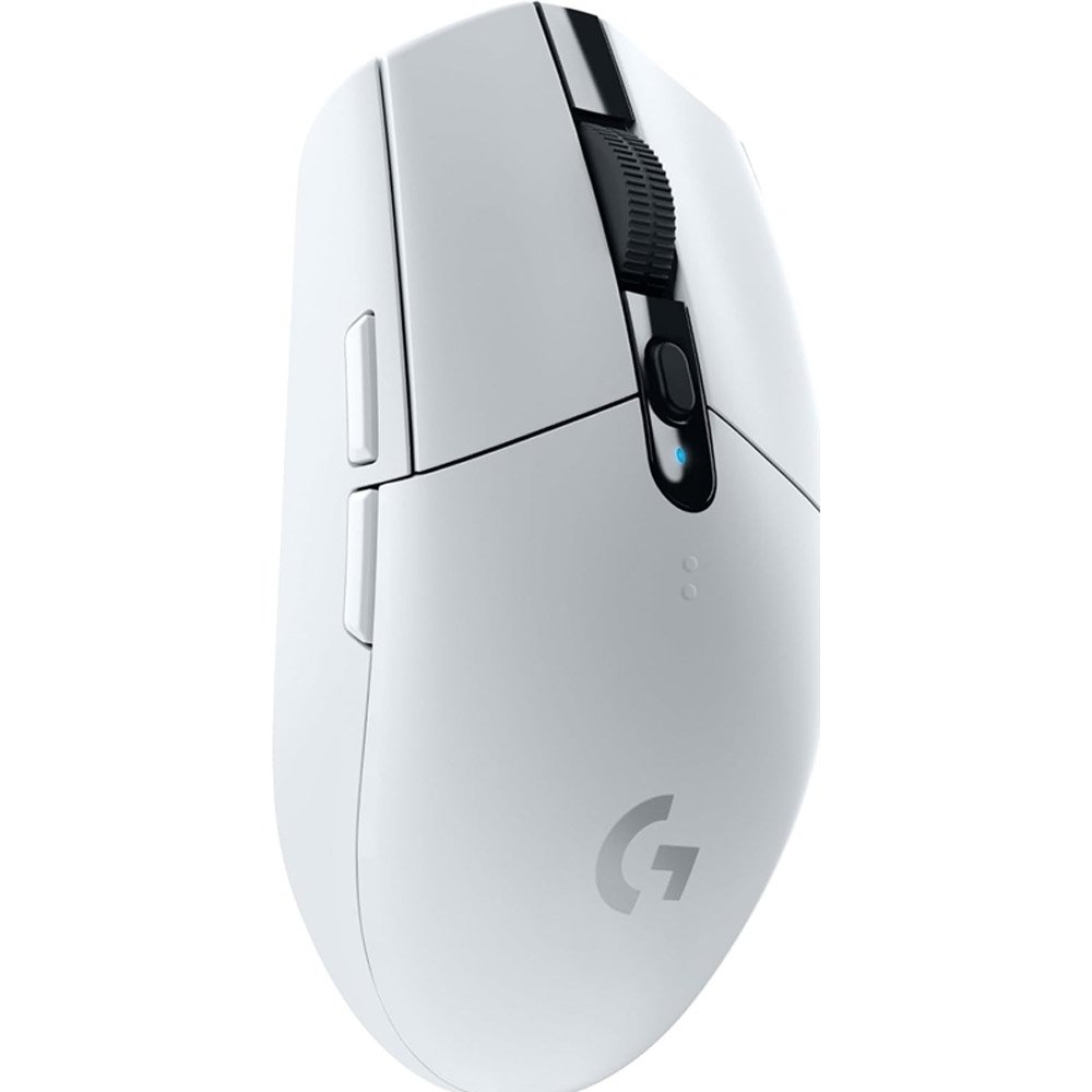 Mouse Gamer sem Fio Logitech G305 Lightspeed Sensor Hero 12K 12000 DPI 6 Botões Programáveis Branco A-BI