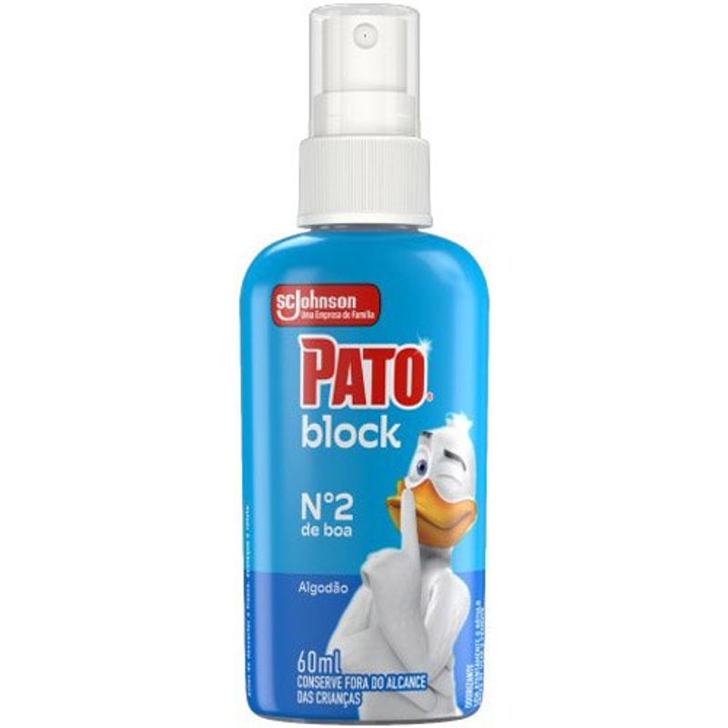 odorizador sanitário liquido pato block algodão 60ml