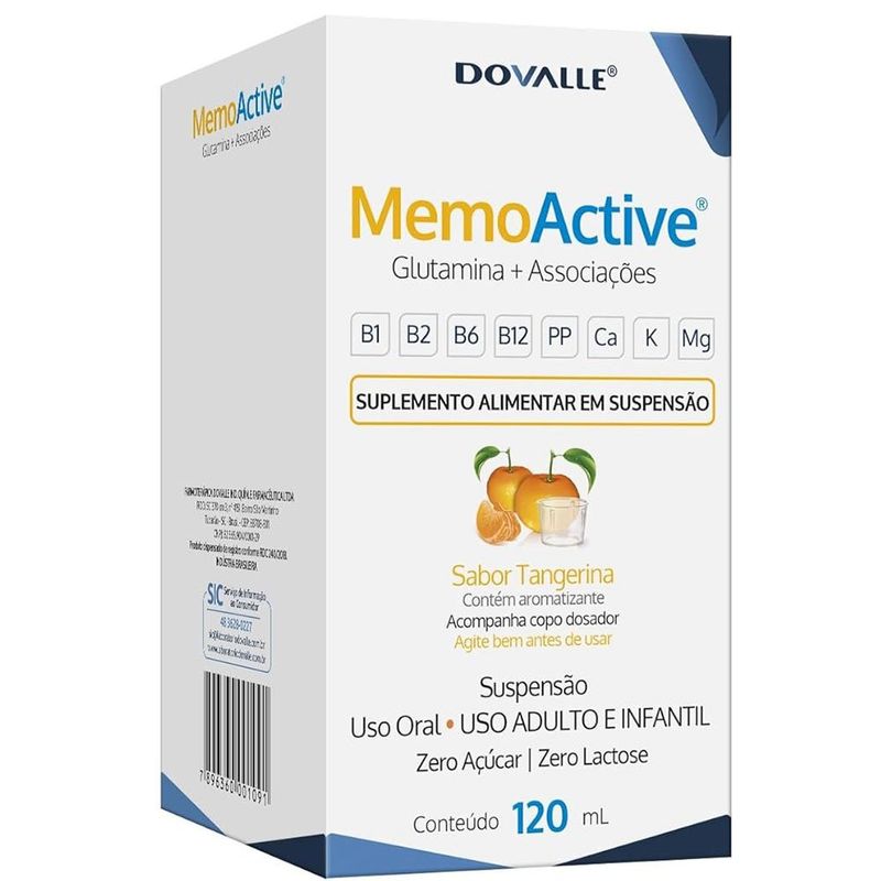 suplemento alimentar memoactive 120ml dovalle
