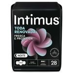 absorvente intimus noturno suave com abas com 28 unidades