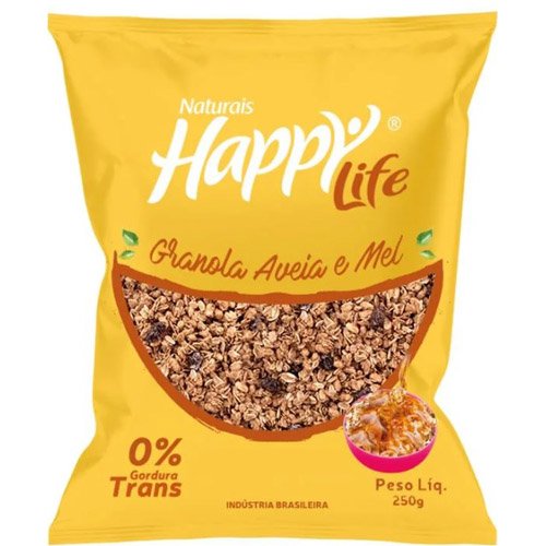 Granola Aveia + Mel Junco Happy Life 250g