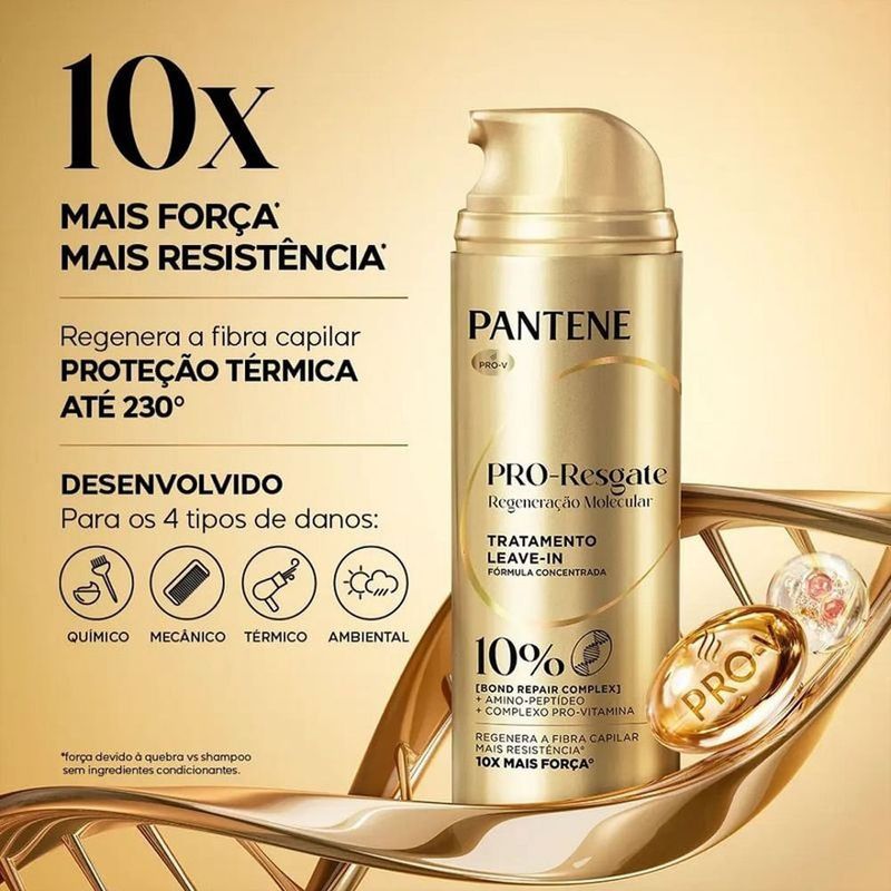 leave in pantene pro resgate regeneração molecular bond repair 150ml