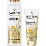 kit pantene molecular bond repair shampoo 300ml + condicionador 150ml