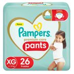 fralda pampers pants premium care tamanho xg 26 unidades