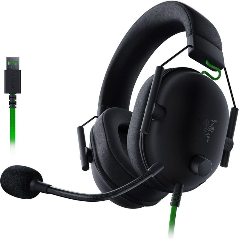 headset gamer com fio razer v2 x preto a-bi