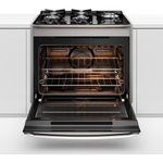 fogão de embutir 5 bocas electrolux experience com mesa de vidro 127v inox fe5ec