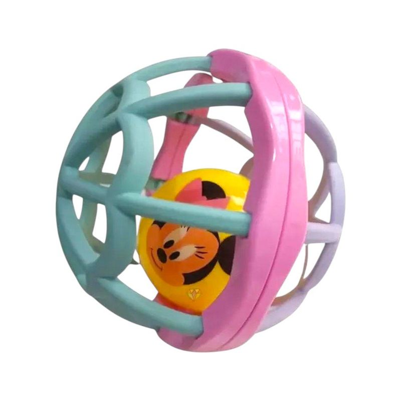 chocalho infantil yes toys bola minnie colorido 20309 (mp)