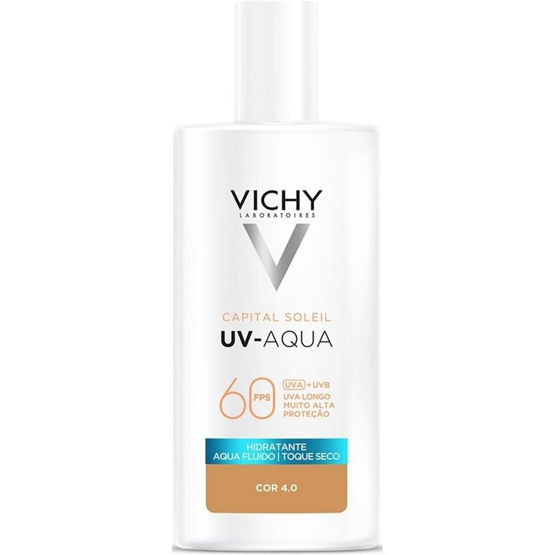 protetor solar facial vichy capital soleil toque seco uv-aqua fps60 cor 4.0 40g