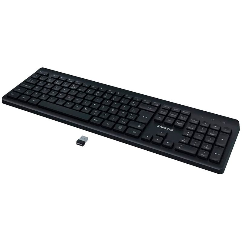 teclado e mouse intelbras sem fio preto csi50 4294200