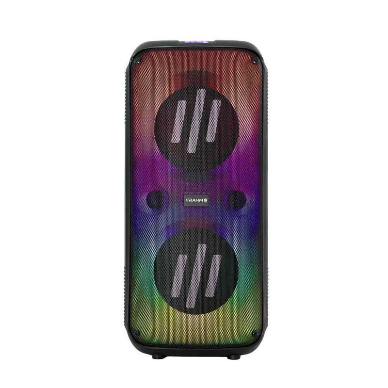 caixa de som amplificada frahm lumi tower 670w preto