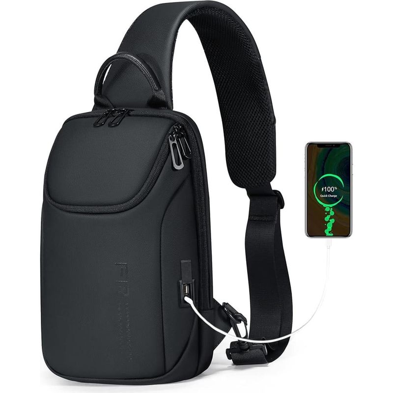 bolsa impermeável antifurto com porta usb preto a-bi