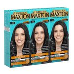 tintura para cabelo maxton 1.0 preto 3 unidade