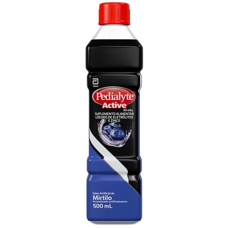 suplemento alimentar líquido pedialyte active mirtilo 500ml