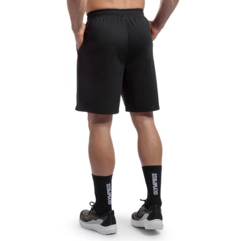 bermuda esportiva masculina olympikus basic mesh 7 preto g (mp)