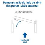kit porta madeforming com aduela e alizar lado direito 210x60cm friso 03 marrom magno (mp)