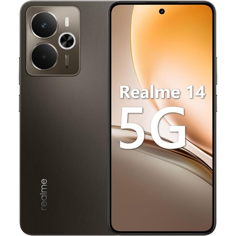 smartphone realme 14 5g 256gb titanium at-bi