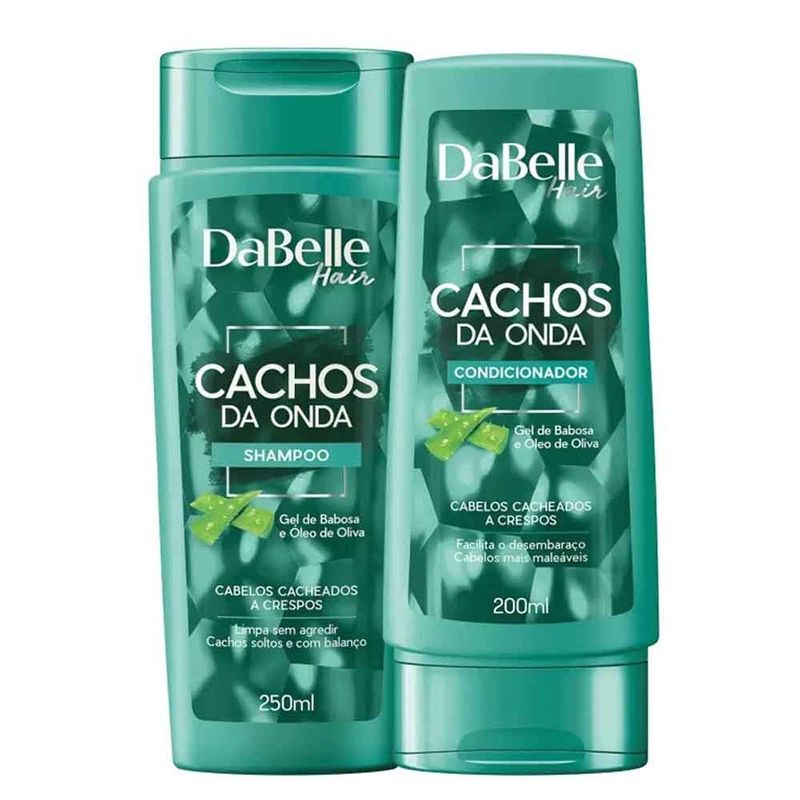 kit shampoo/condicionador dabelle cachos onda 450ml