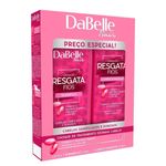 kit shampoo/condicionador dabelle resgate fio 450ml