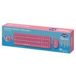 kit mouse e teclado letron fini wireless com mini receptor (mp)