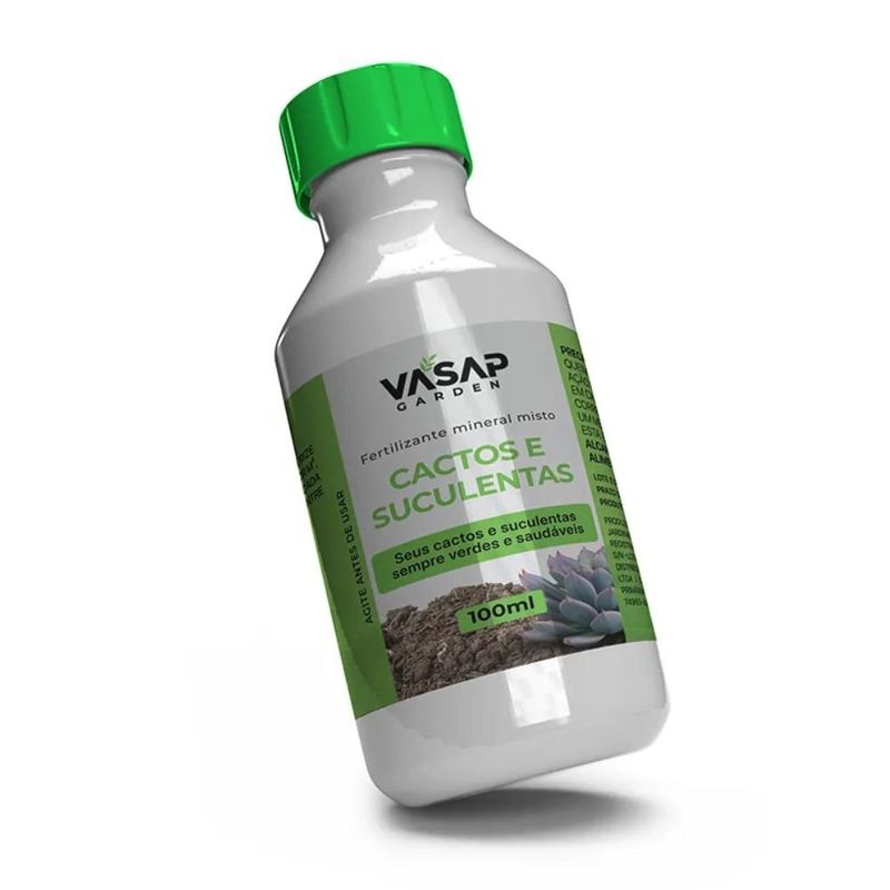 fertilizante mineral vasap misto cactos e suculentas 100ml (mp)