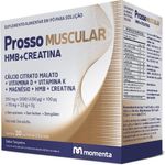 prosso muscular hmb + creatina pó 30 envelopes 8,8g sabor tangerina momenta
