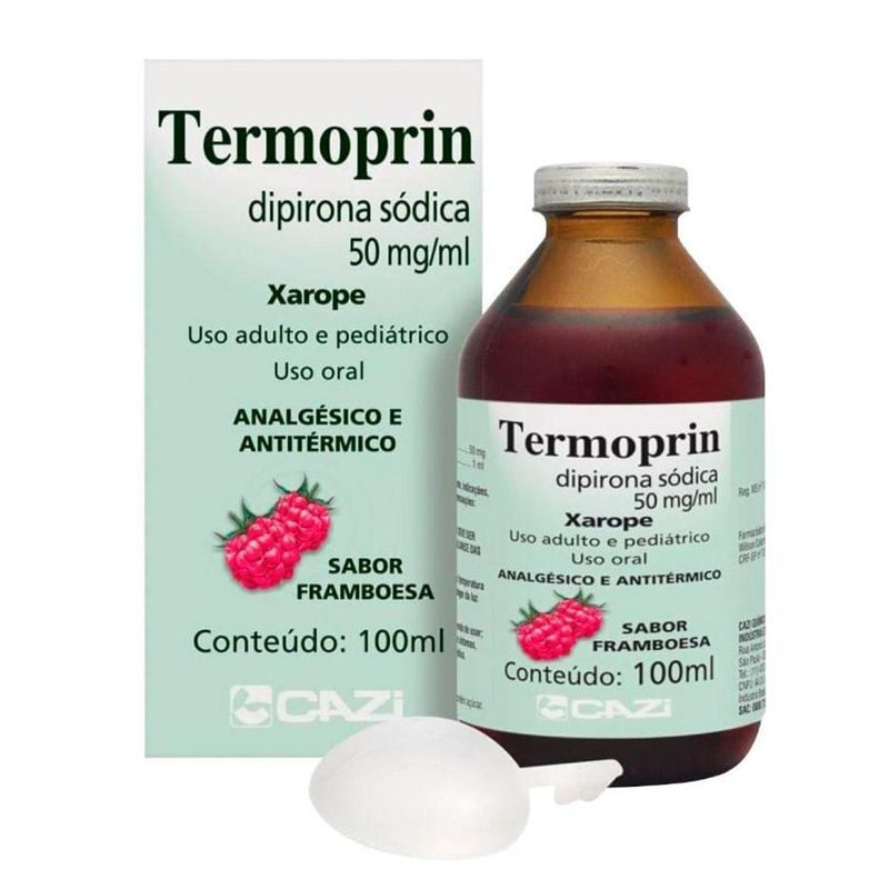 termoprin xarope dipirona sódica 50mg/ml 100ml cazi