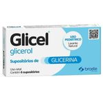 glicel 1,667g 6 supositórios pediátrico brasterápica