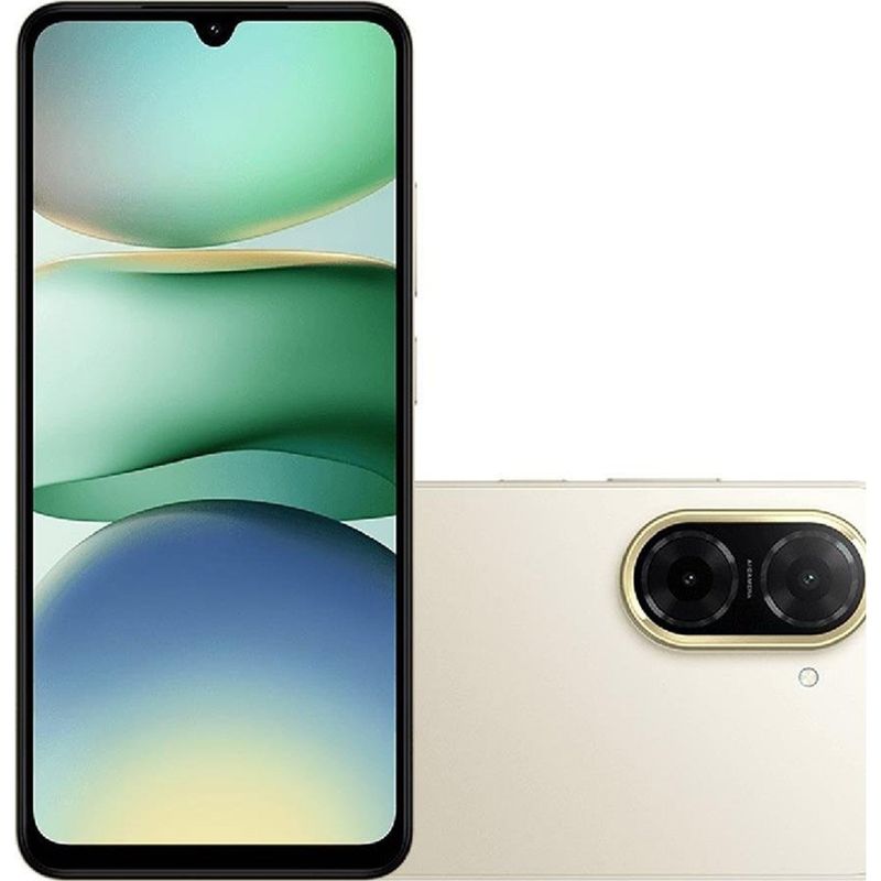 smartphone redmi a5 tela 6,88" 128gb 4gb ram 5200mah 120hz câmera com ia dourado