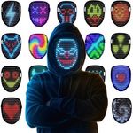 máscara de led com sensor de gestos mr pang colorido a-bi