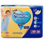 fralda mamypoko dia&noite calça tamanho xg 26 unidades
