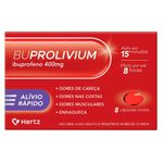 buprolivium ibuprofeno 400mg 8 cápsulas moles hertz