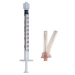 seringa 1ml luer lock com agulha 13x4,5 dispositivo de segurança sr