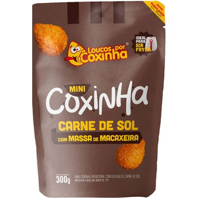mini coxinha carne loucos por coxinha 300g