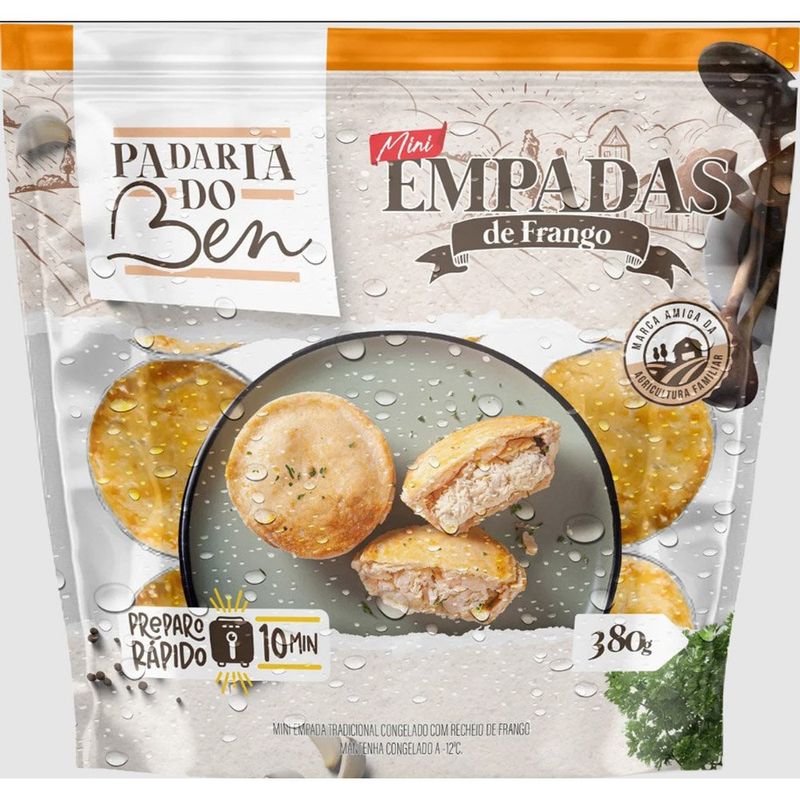 mini empada frango padaria do bem 380g