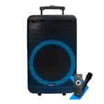 caixa de som amplificada mystic 15" bluetooth com microfone sem fio (mp)