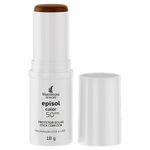 protetor solar facial episol color stick fps50 médio escuro 18g