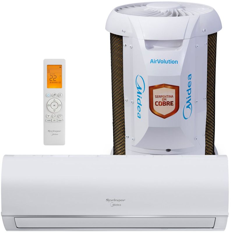 ar-condicionado split 18.000 btus springer midea airvolution 220v 42affci18s5/38tfci18s5