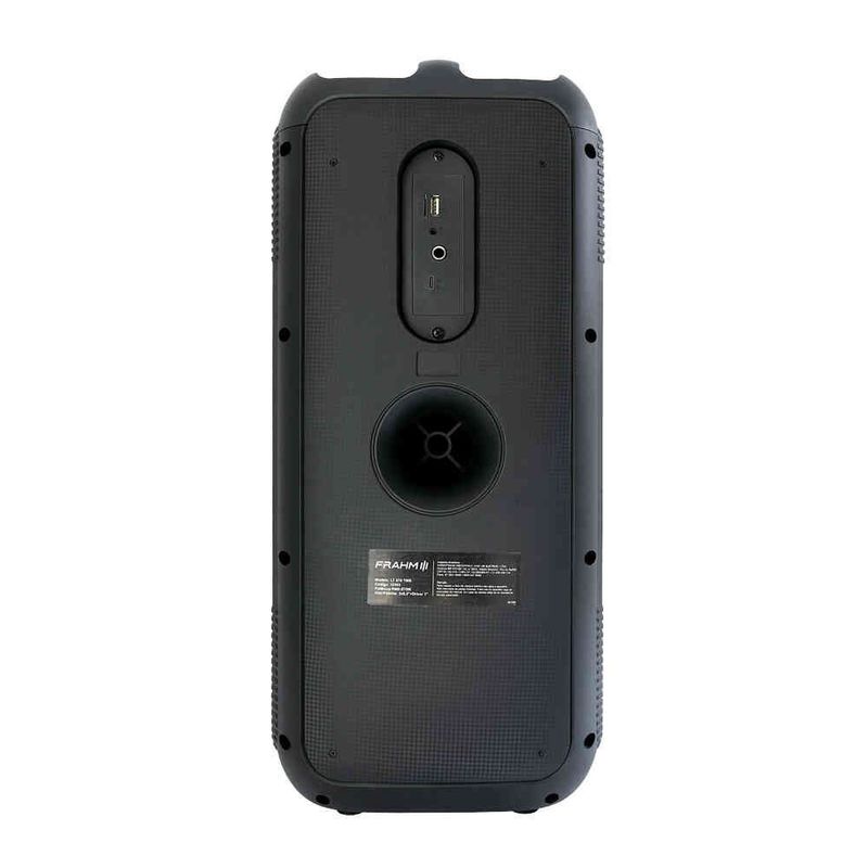 caixa de som amplificada frahm lumi tower 670w preto