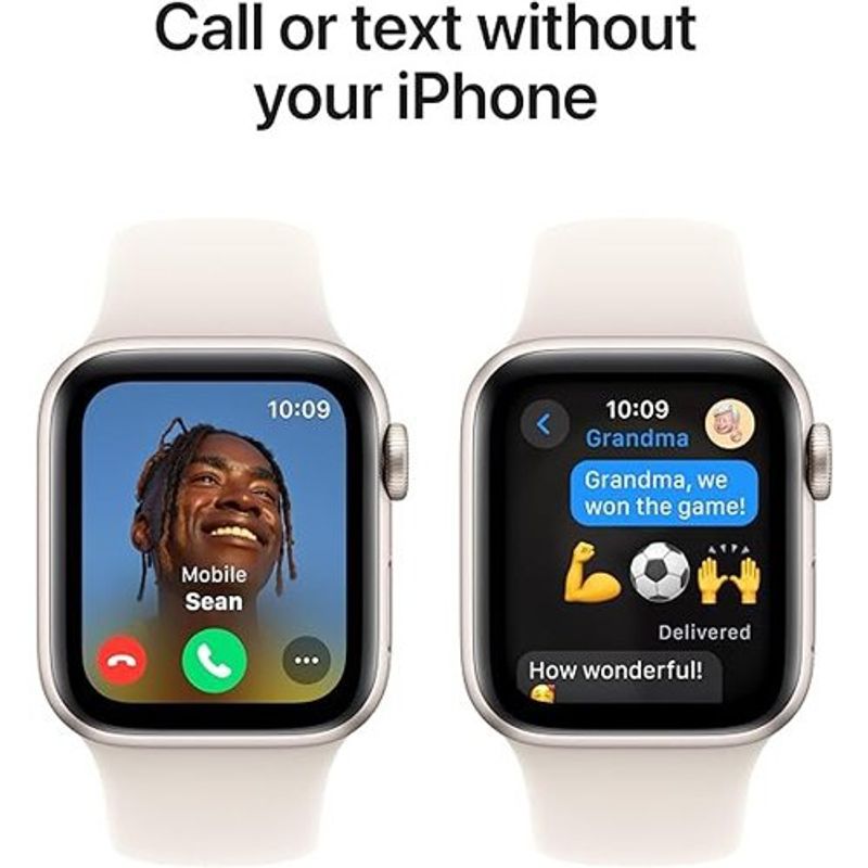 apple watch se gps com pulseira branca 40mm a-bi