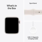 apple watch se gps com pulseira branca 40mm a-bi