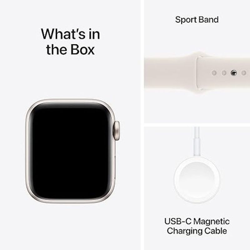 apple watch se gps com pulseira branca 40mm a-bi