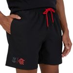 bermuda masculina flamengo braziline abalo preto gg (mp)