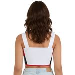 camisa cropped feminina flamengo braziline cintilar branco g (mp)