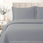 kit colcha queen habitat 3 peças cinza 240x260cm (mp)