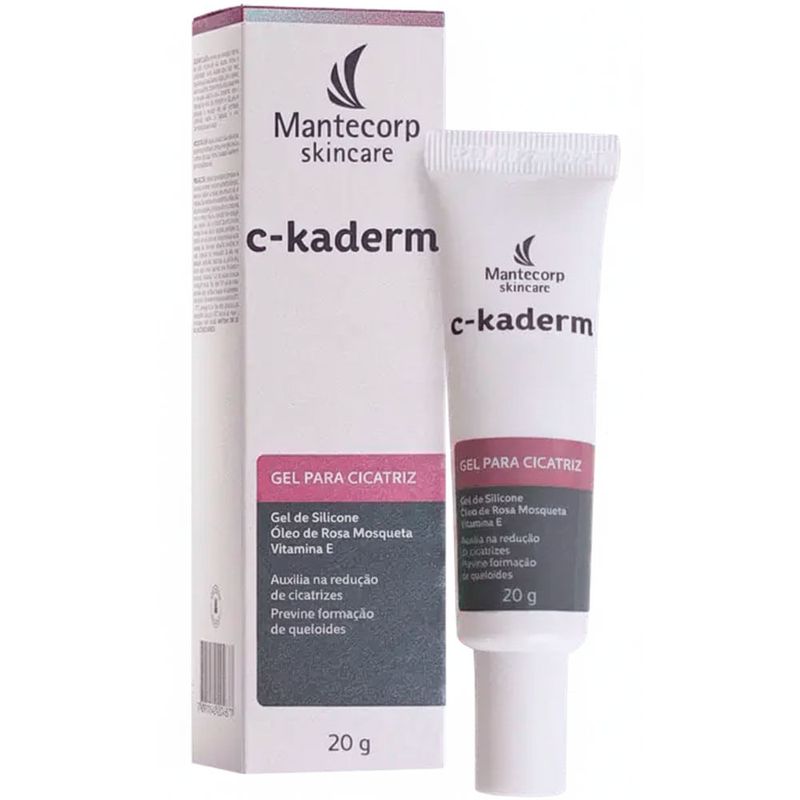 c-kaderm mantecorp gel de silicone para redução de cicatrizes 20g