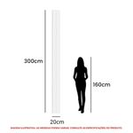 forro pvc canelado 3m 8mm peça 0,6m² plasmeg branco (mp)