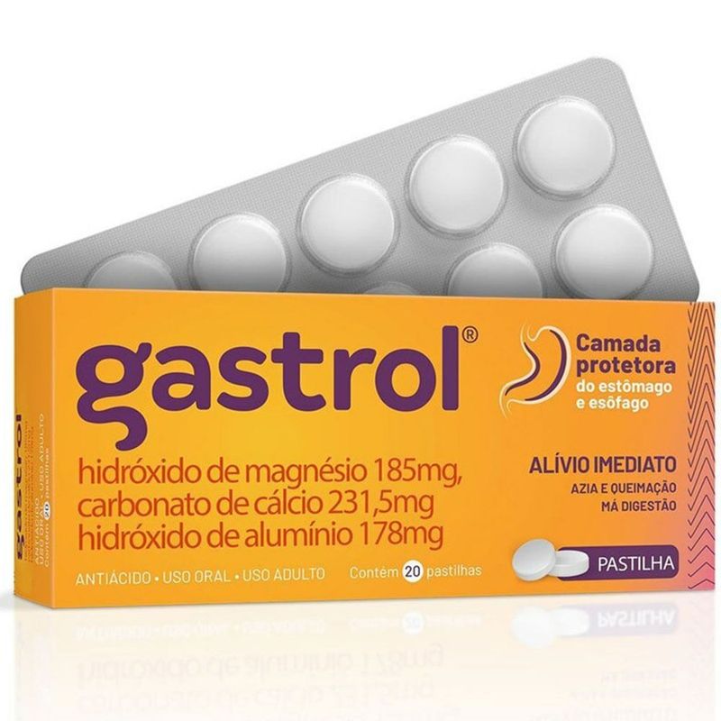 gastrol 20 pastilhas