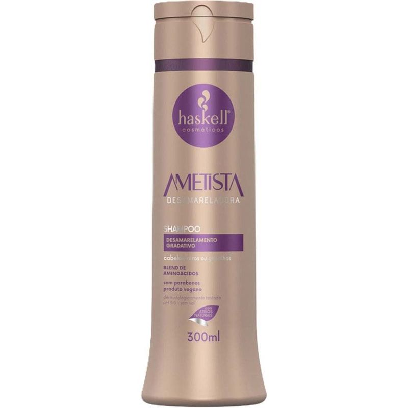 shampoo desamarelador ametista haskell 300ml