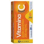 vitamina c ácido ascórbico 200mg/ml 20ml solução gotas globo